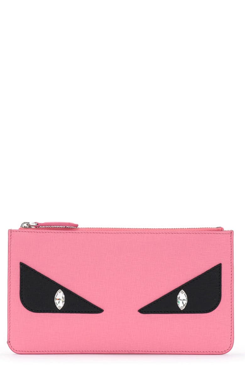 Fendi 'Monster' Leather Zip Pouch | Nordstrom