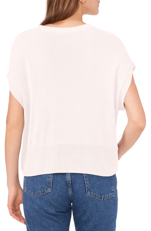 VINCE CAMUTO VINCE CAMUTO SHORT SLEEVE CREWNECK SWEATER