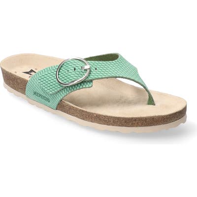 Mephisto Natalina Slide Flip Flop, Blue/green
