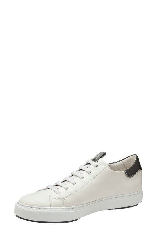 Shop Johnston & Murphy Collection Johnston & Murphy Anson Lace To Toe Sneaker In White Sheepskin