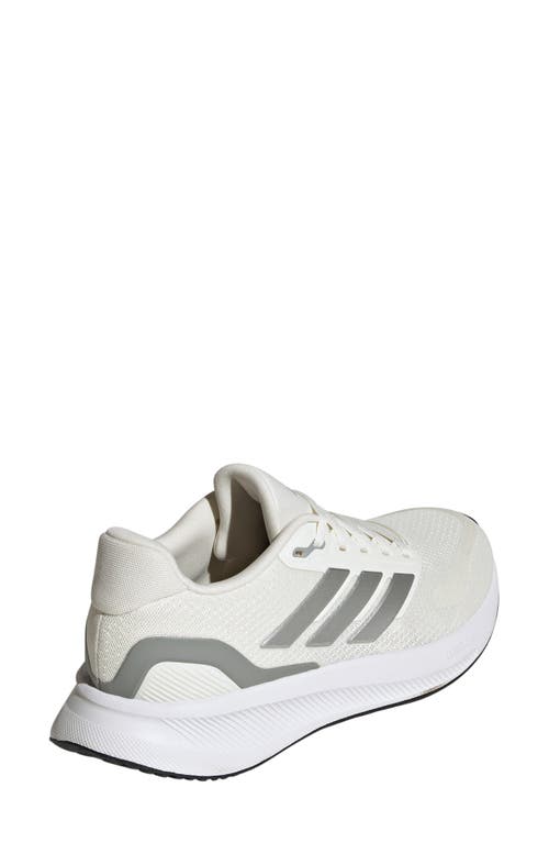 Adidas Originals Adidas Run Falcon 5 Running Shoe In Off White/silver/black