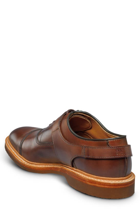 Shop Allen Edmonds Park Avenue Cap Toe Oxford With Buckle Harness In Dark Chili