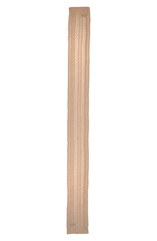 Johnstons Of Elgin Aran Cable Cashmere Scarf In Champagne