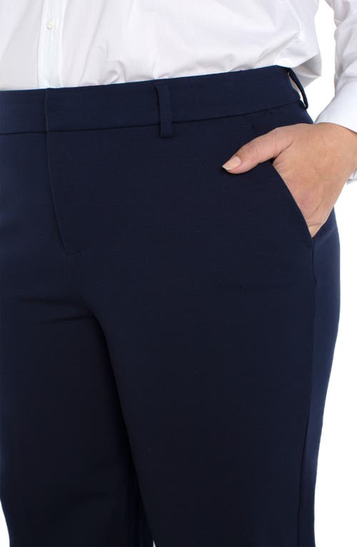 Liverpool Kelsey Wide Leg Knit Pants In Cadet Blue