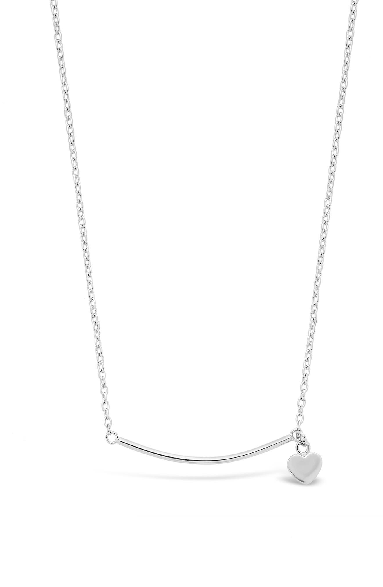 epoch heart bar necklace