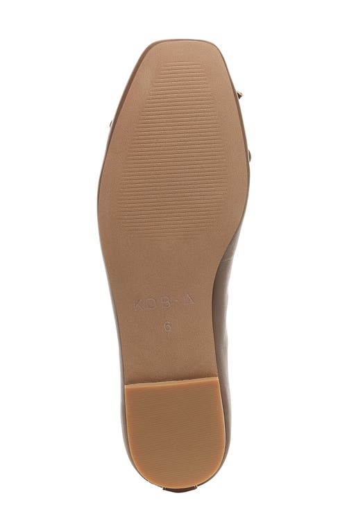 Kelsi Dagger Brooklyn Frankie Square Toe Ballet Flat In Deep Taupe
