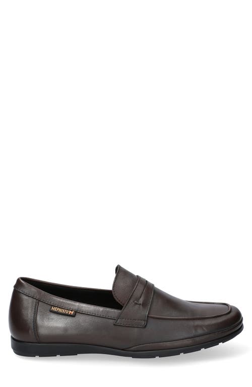 Mephisto Alexis Penny Loafer In Dark Brown