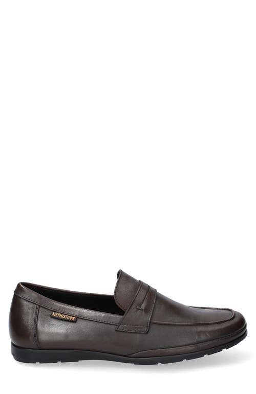 Shop Mephisto Alexis Penny Loafer In Dark Brown