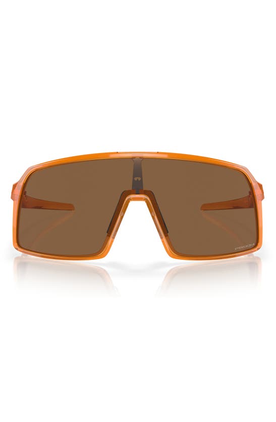 Shop Oakley Sutro 60mm Prizm™ Rectangular Shield Sunglasses In Bronze