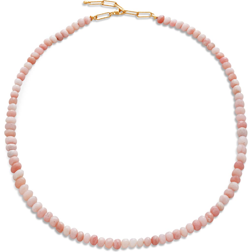 Monica Vinader Love Opal Bead Necklace In Multi