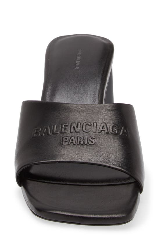 Shop Balenciaga Dutyfree Slide Sandal In Black