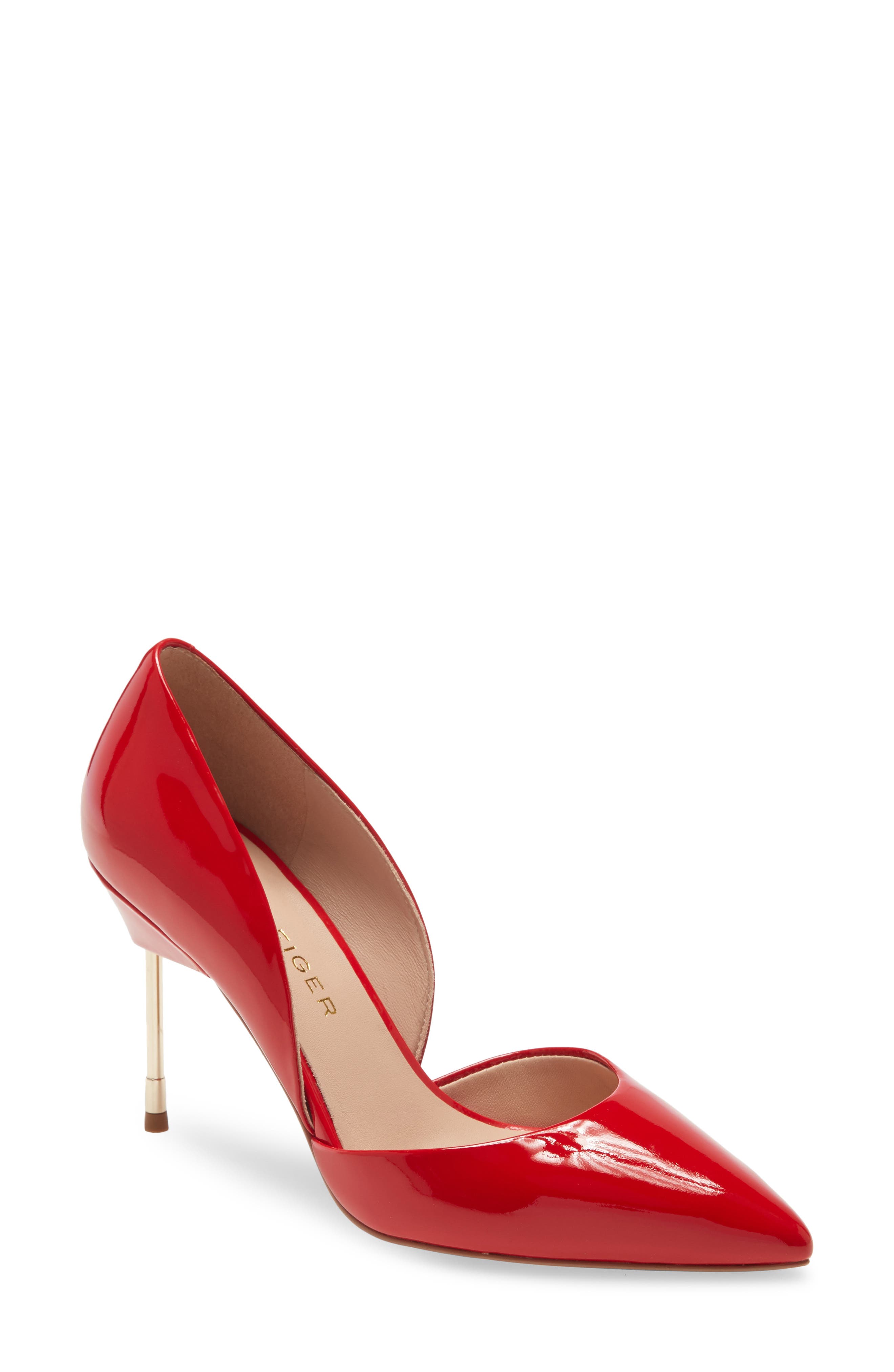 red high heel sneakers