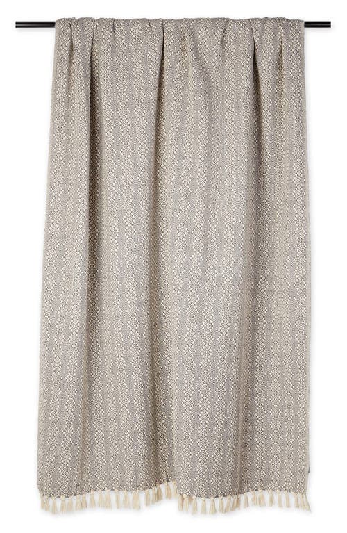 Design Imports Tassel Throw Blanket In Gray