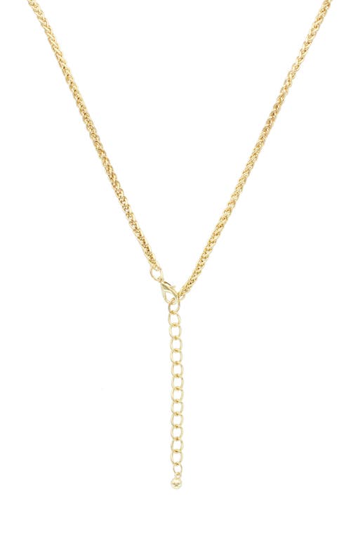 Olivia Welles Lorelle Tassel Pendant Necklace In Gold/black