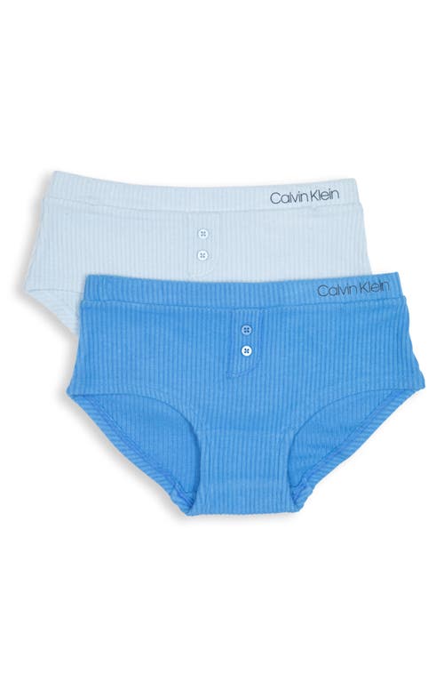 Calvin Klein Kids' Assorted 2-Pack Lounge Hipster Panties in Marina/Empyrean
