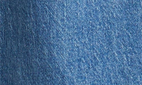 Mango Catherin Frayed High Waist Wide Leg Culotte Jeans In Medium Blue
