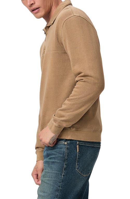 Shop Paige Davion Quarter Zip Pullover In Vintage Dried Tobacco