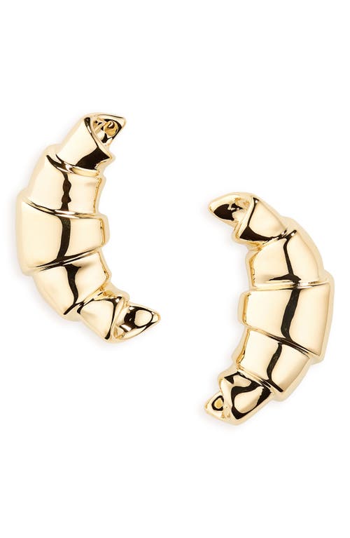 Jacquemus Croissant Earrings in Light Gold at Nordstrom