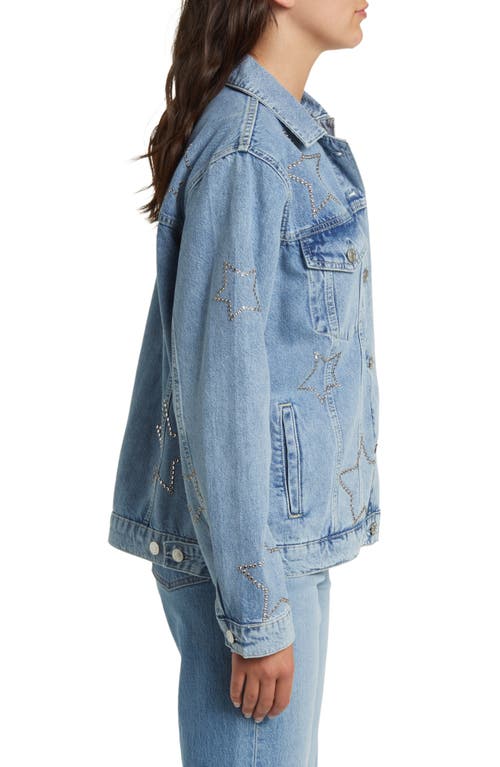Rails Grove Embellished Boyfriend Trucker Denim Jacket In Supernova
