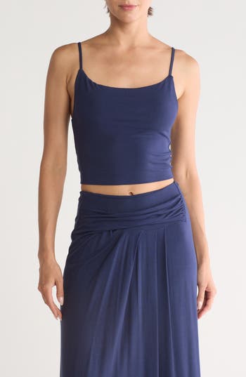 Tart Cassedy Crop Tank In Peacoat Navy
