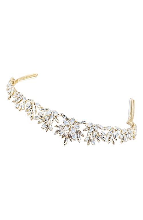 Brides & Hairpins Honora Crystal & Opal Crown in Gold at Nordstrom
