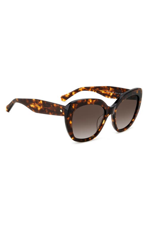 Shop Kate Spade New York Winslet 55mm Gradient Round Sunglasses In Havana/brown Gradient