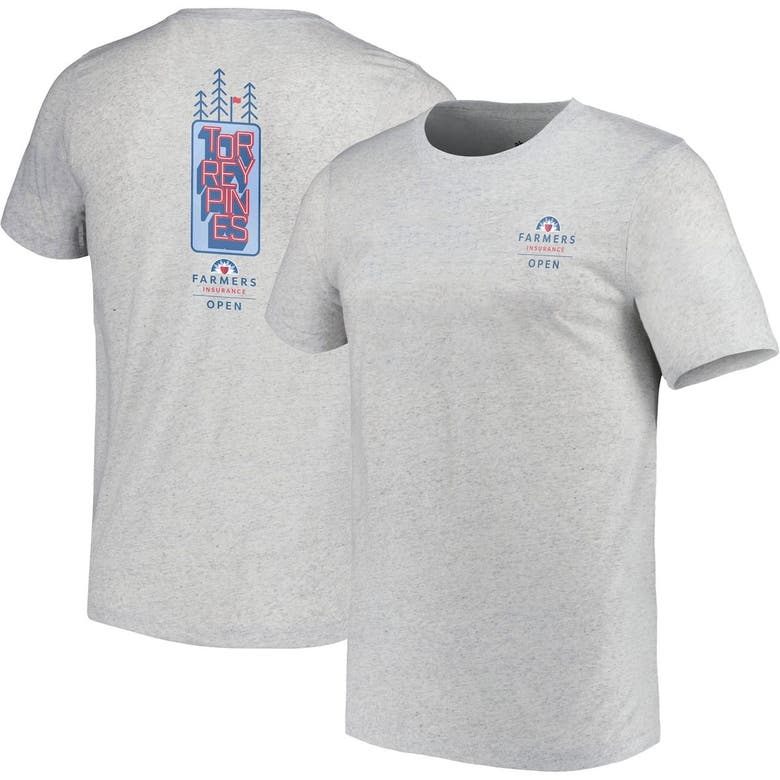 Ahead Heather Gray Farmers Insurance Open Tri-blend T-shirt