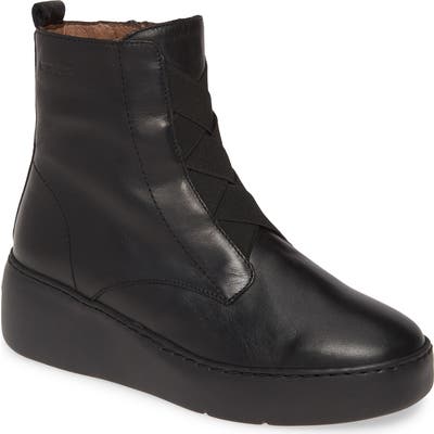 Wonders A-8332 Wedge Bootie, Black