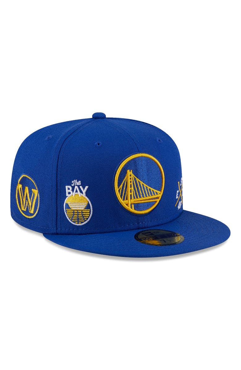 New Era Men's New Era Royal Golden State Warriors Multi Logo 59FIFTY Fitted  Hat | Nordstrom