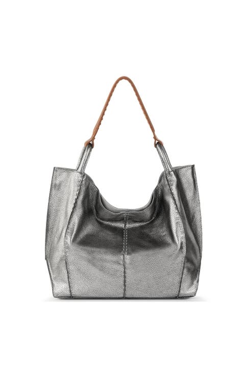 Designer metallic handbags best sale