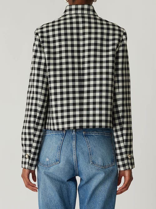 REBECCA TAYLOR REBECCA TAYLOR PHILLIPA CHECK CROPPED JACKET