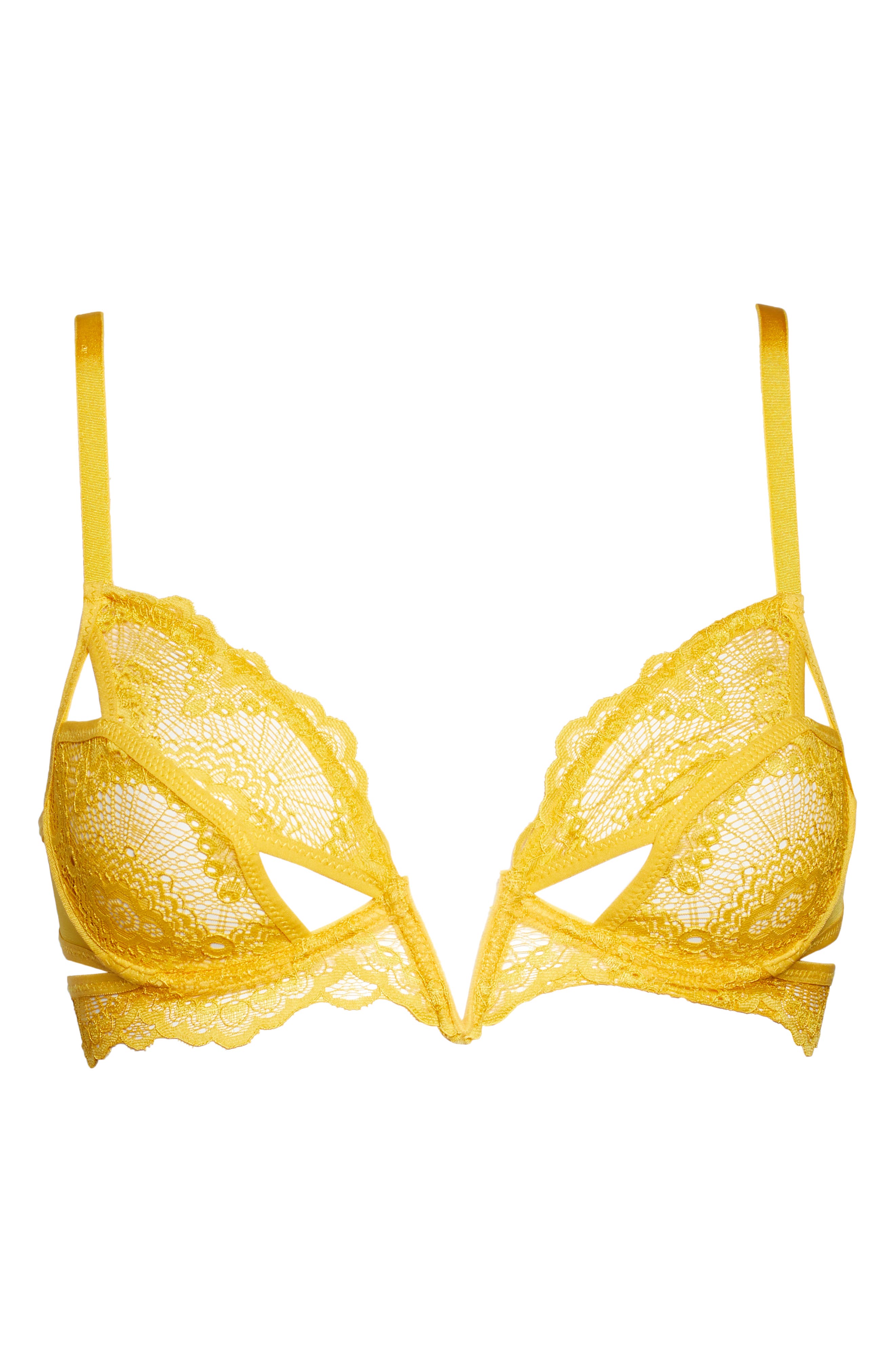 Thistle & Spire - Kane Cutout Lace Underwire Bra in Marigold at Nordstrom