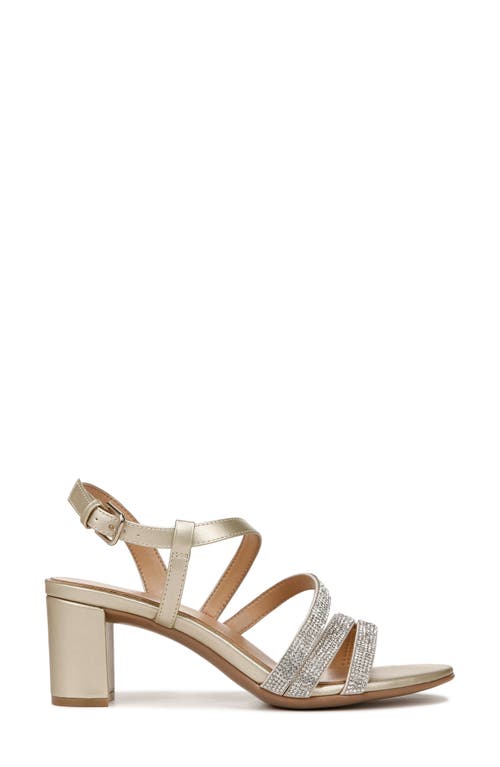 Shop Naturalizer Bridget 2 Sandal In Champagne Crystal Faux Leather