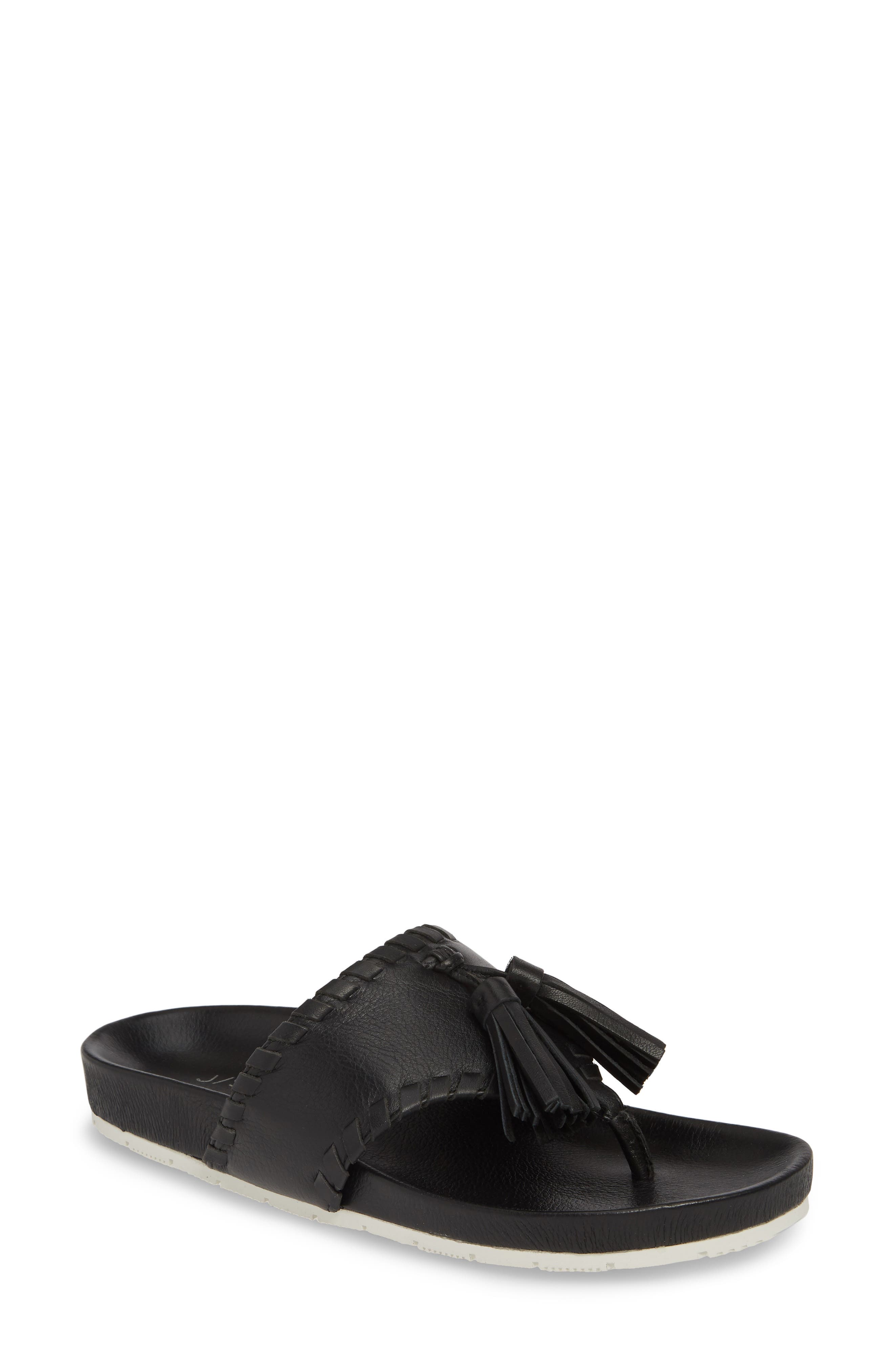 j slides tassel sneakers