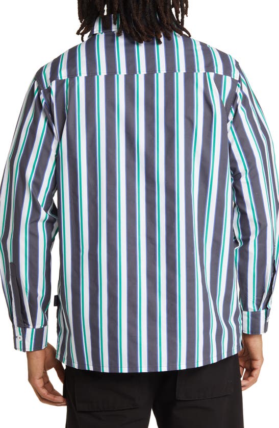 Shop Krost X Nautica Stripe Cotton Button-up Shirt In Multi