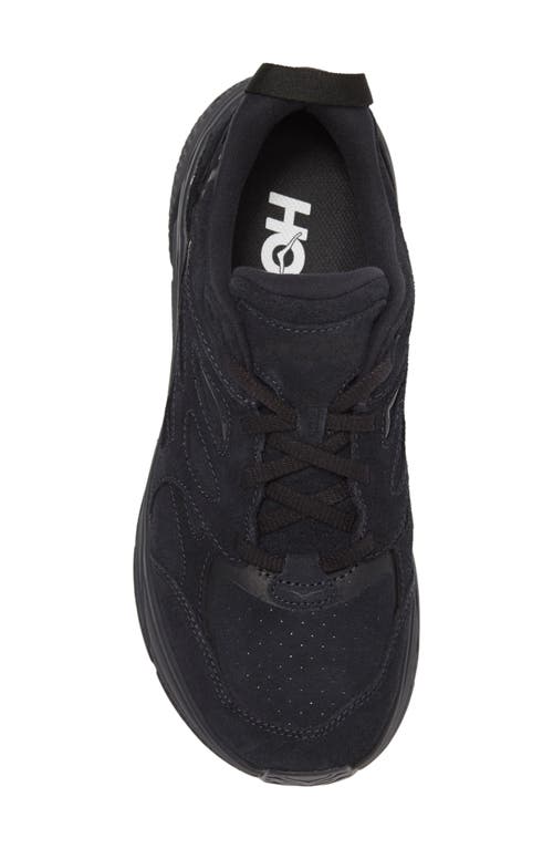 Hoka One One W Clifton 9 Woman Sneakers Black Size 7.5 Textile Fibers In Black/black