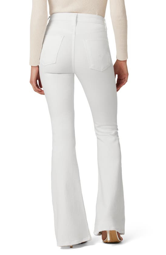 Hudson Jeans Holly Snow Angel High Rise Flare Bootcut Jean In White