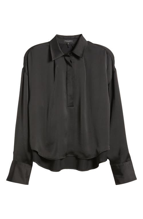 RAG & BONE RAG & BONE MARTHA LONG SLEEVE POPOVER SHIRT 