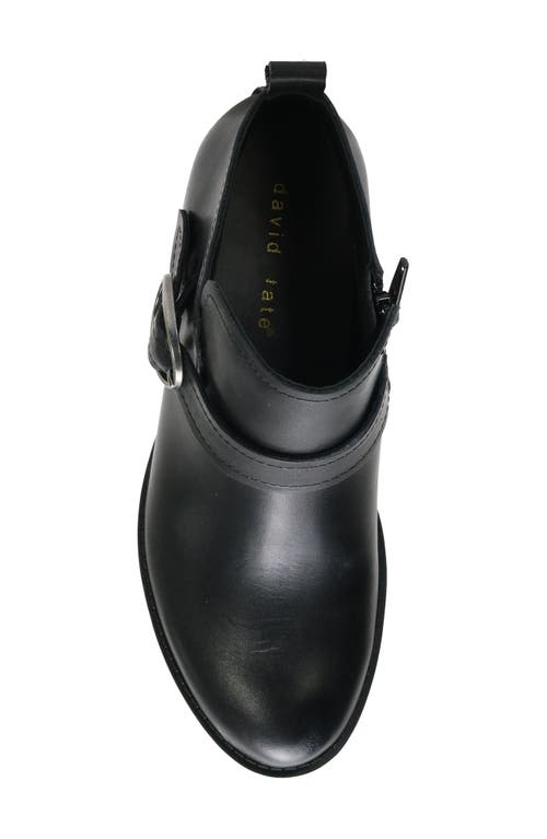 David Tate Maverick Bootie In Black Antique Leather