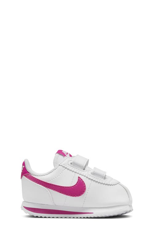 Nike Cortez Basic Sl Sneaker In White/pink Prime