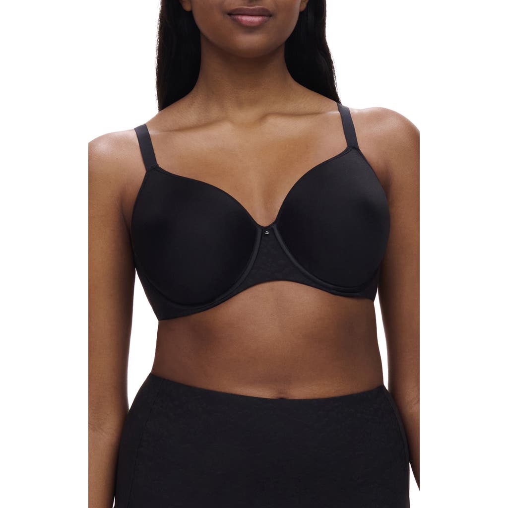 Chantelle Lingerie Comfort Chic Back Smoothing T-shirt Bra In Black