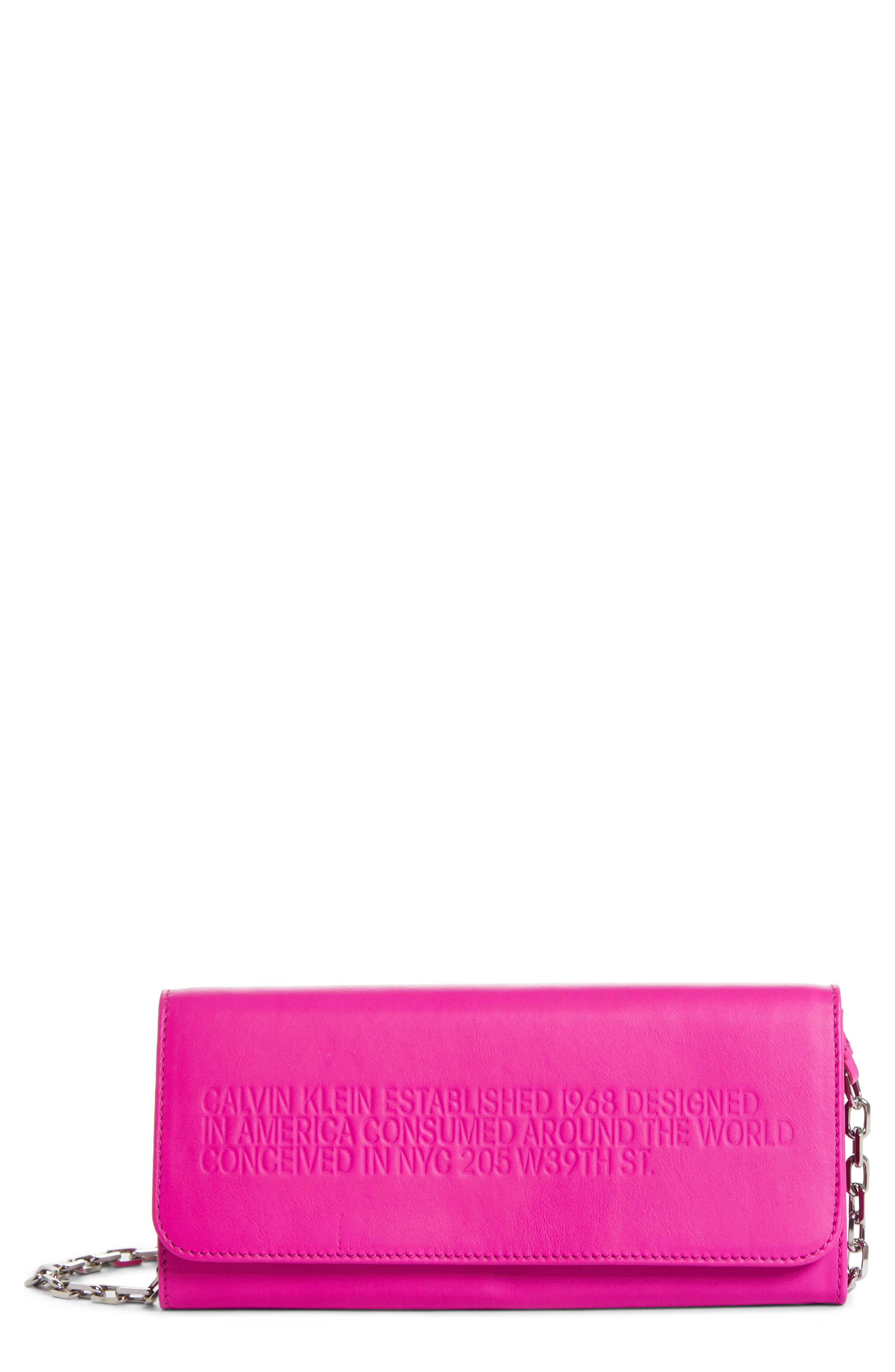 calvin klein pink wallet