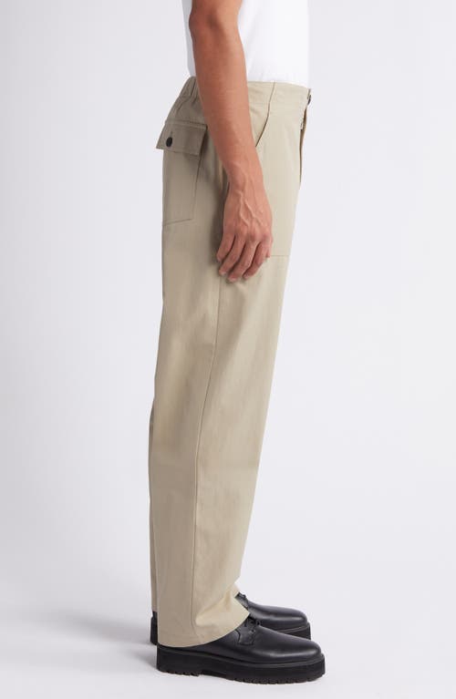 Shop Frame Patch Cotton Traveler Chino Pants In Dark Beige