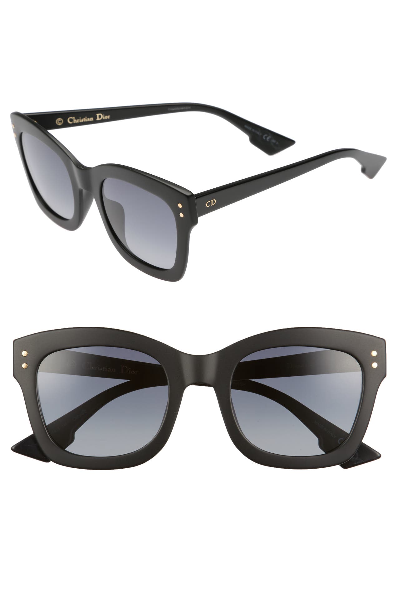 dior 62mm flat top square sunglasses