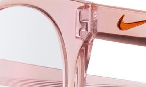 Nike Essential Horizon 51mm Round Blue Light Blocking Glasses In Washed Coral/blue Light