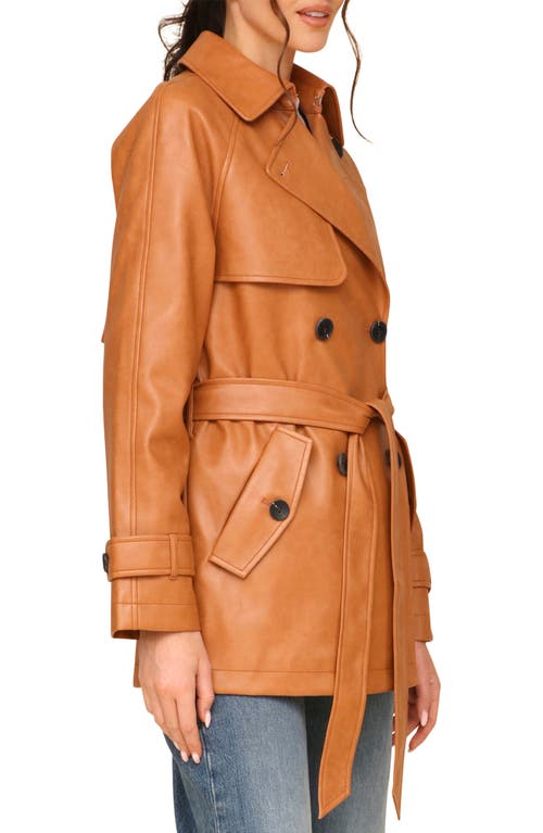 Shop Avec Les Filles Relaxed Midlength Walking Coat In Butterscotch