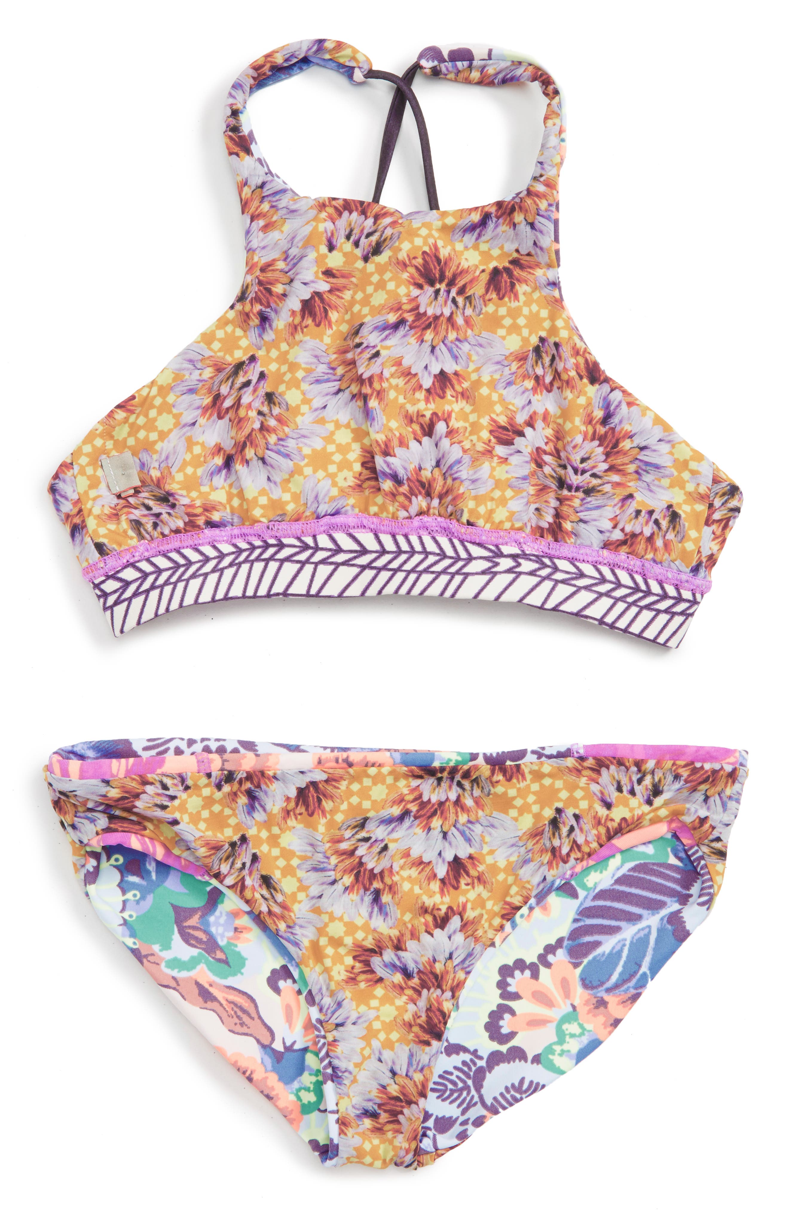 Maaji Magic Scape Reversible TwoPiece Swimsuit (Big Girls) Nordstrom