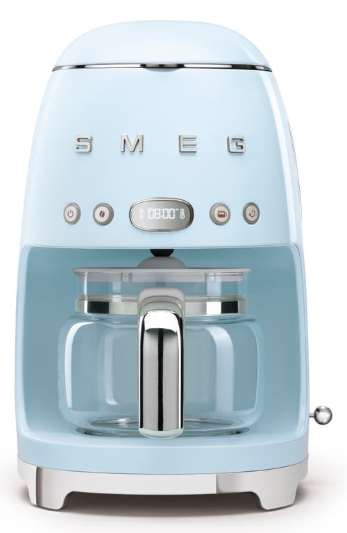 smeg '50s Retro Style 10-Cup Drip Coffeemaker in Pastel Blue at Nordstrom