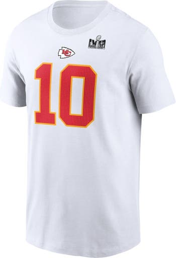 Men's Nike Isiah Pacheco White Kansas City Chiefs Super Bowl LVIII Patch  Player Name & Number T-Shirt