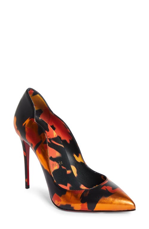 Shop Christian Louboutin Hot Chick Pointed Toe Pump In Black/metallic Multi